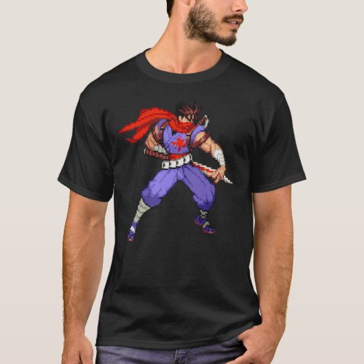 Strider Hiryu Stance MvC2 vriend T-shirt (Voorkant)