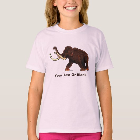 Striding Wooly Mammoth T-shirt (Voorkant)