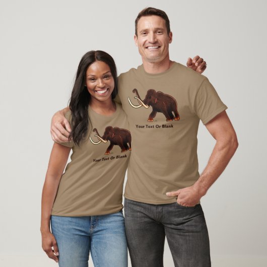 Striding Wooly Mammoth T-shirt (Unisex)