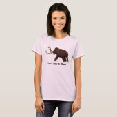 Striding Wooly Mammoth T-shirt (Voorkant volledig)