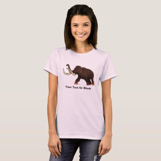Striding Wooly Mammoth T-shirt (Voorkant volledig)