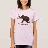 Striding Wooly Mammoth T-shirt (Voorkant)