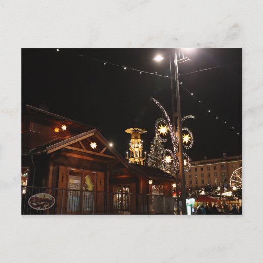 Striezelmarkt at Altmarkt in Dresden Briefkaart (Voorkant)