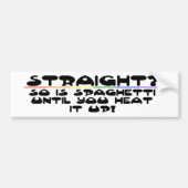 Stright? Bumpersticker (Voorkant)