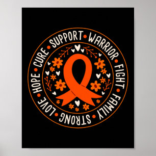 Strijd Familie Sterke Liefde Hoop Cure Steun Leuke Poster