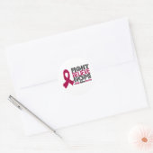 Strijd geloof hoop - multipel myeloom ronde sticker (Envelop)