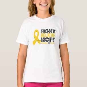 Strijd geloof hoop - Neuroblastoma-kanker T-shirt