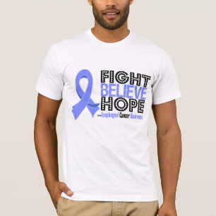 Strijd geloof hoop - oesofageale kanker t-shirt