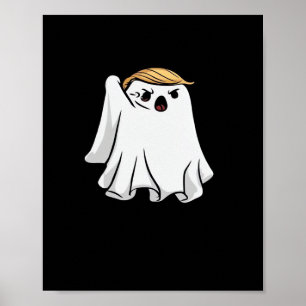 Strijd grappige Halloween Trumpkin Poster