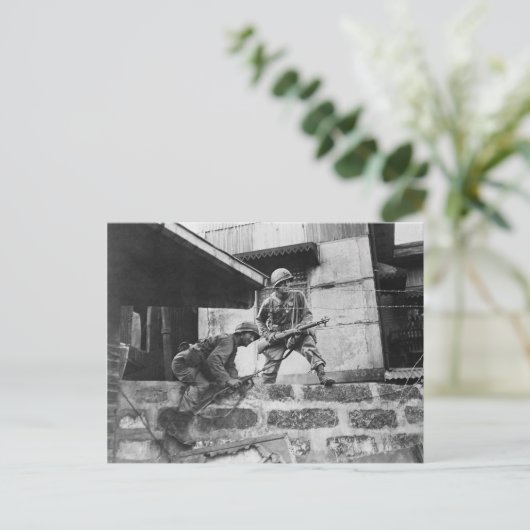 Strijd in Manilla Briefkaart (Staand voorkant)