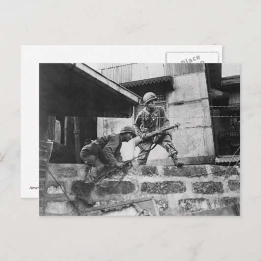 Strijd in Manilla Briefkaart (Voorkant / Achterkant)