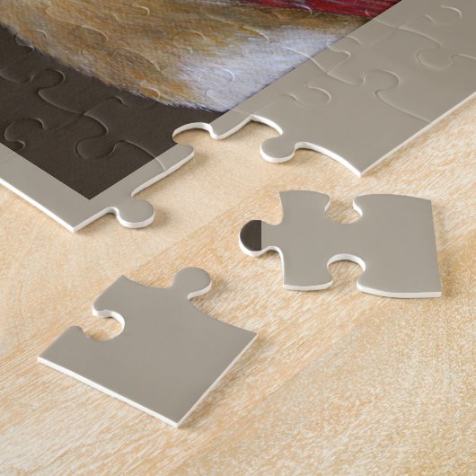 Strijd in puzzel legpuzzel (Zijkant)