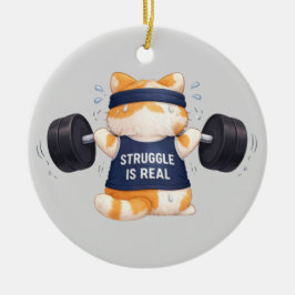 Strijd is Echt Keramisch Ornament