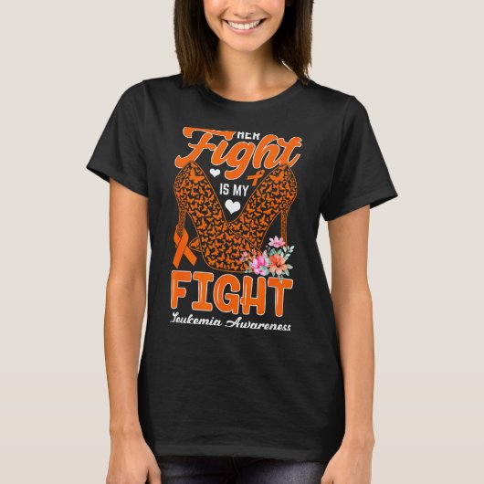 Strijd is strijd leukemie bewustzijn maand support t-shirt (Voorkant)
