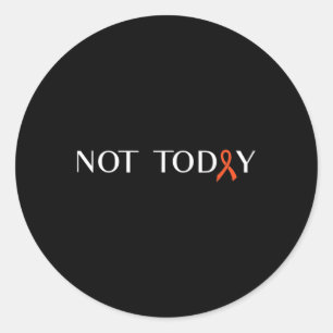 Strijd Kanker Lint Leukemie Bewustzijn Outfit voor Ronde Sticker