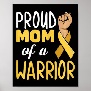 Strijd Kinderkanker Citaat voor uw Kanker Moeder Poster