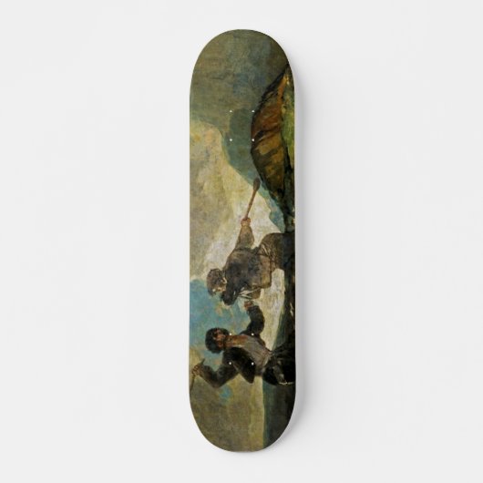 Strijd met Cudgels door Francisco Goya c 1820 Skateboard (Voorkant)