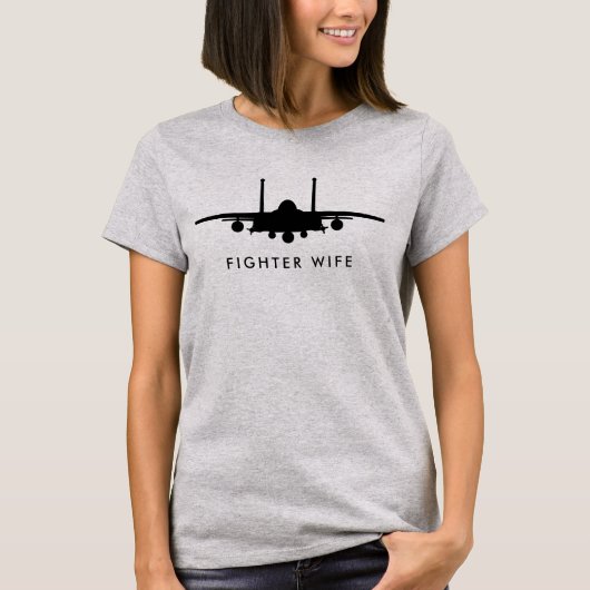 Strijd met Eagle Jet met voettekst T-shirt (Voorkant)