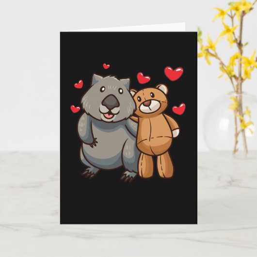 Strijd met knuffeldier kaart (Gele Bloem)