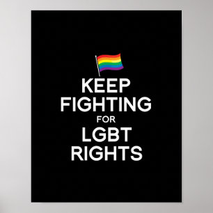 STRIJD NAAR LGBT-RECHTEN POSTER