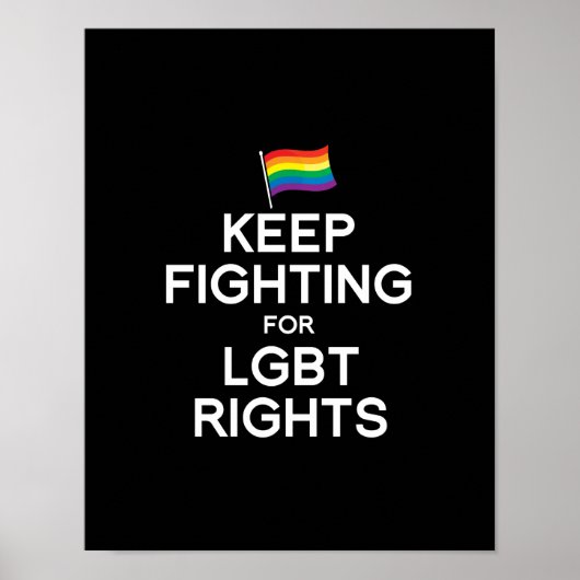STRIJD NAAR LGBT-RECHTEN POSTER (Voorkant)