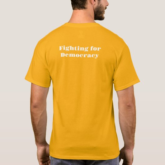 Strijd om democratie T-shirt (Achterkant)