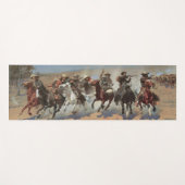 Strijd om Hout door Frederic Remington Yogamat (Voorkant (horizontaal))