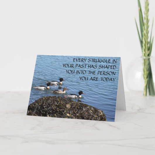 Strijd om inspiratie Blank Wenskaart Kaart (Voorkant)