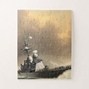 Strijd op Stormy Zeeen Legpuzzel