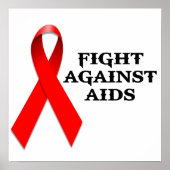 strijd tegen aids poster (Voorkant)