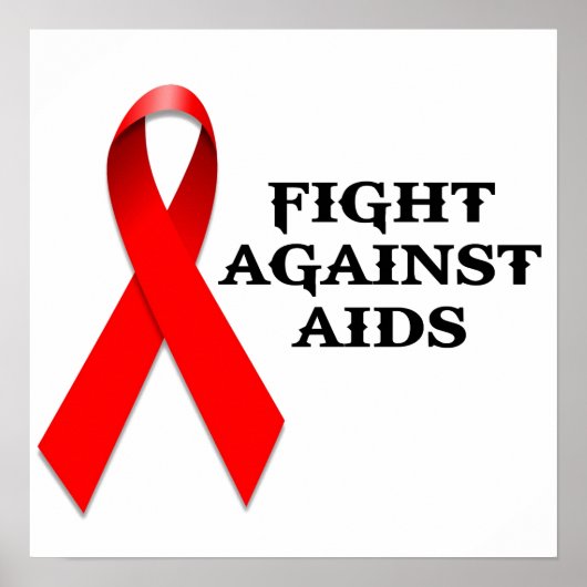 strijd tegen aids poster (Voorkant)