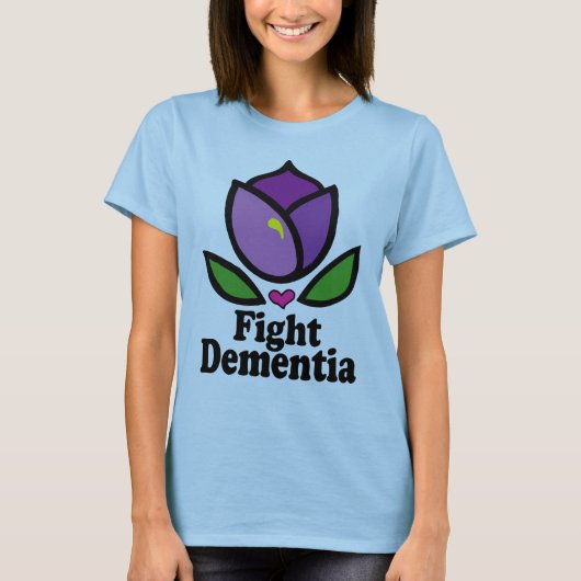 Strijd tegen Alzheimer Dementia T-shirt (Voorkant)