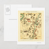 Strijd tegen Antietam - Kaart 2 van de burgeroorlo (Voorkant / Achterkant)