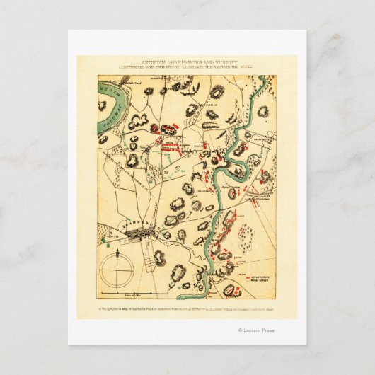 Strijd tegen Antietam - Kaart 2 van de burgeroorlo (Voorkant)