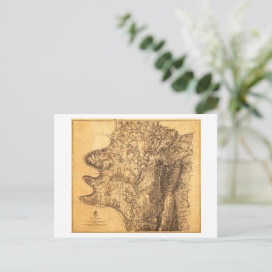 Strijd tegen Antietam - Kaart van de burgeroorlog  (Staand voorkant)