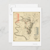 Strijd tegen Antietam - Kaart van de burgeroorlog (Voorkant / Achterkant)