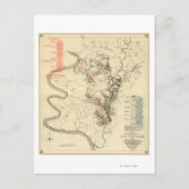 Strijd tegen Antietam - Kaart van de burgeroorlog (Voorkant)