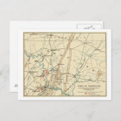 Strijd tegen Antietam - Kaart van de burgeroorlog  (Voorkant / Achterkant)