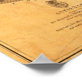 Strijd tegen Antietam - Kaart van de burgeroorlog Poster (Hoek)