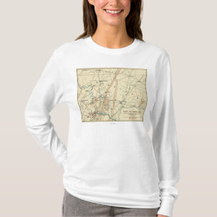 Strijd tegen Antietam - Kaart van de burgeroorlog T-shirt