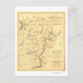 Strijd tegen Antietam - Panoramische Kaart voor de (Voorkant)