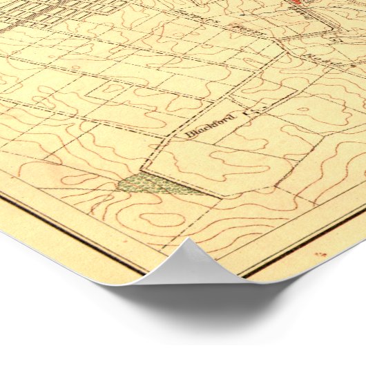 Strijd tegen Antietam - Panoramische Kaart voor de Poster (Hoek)