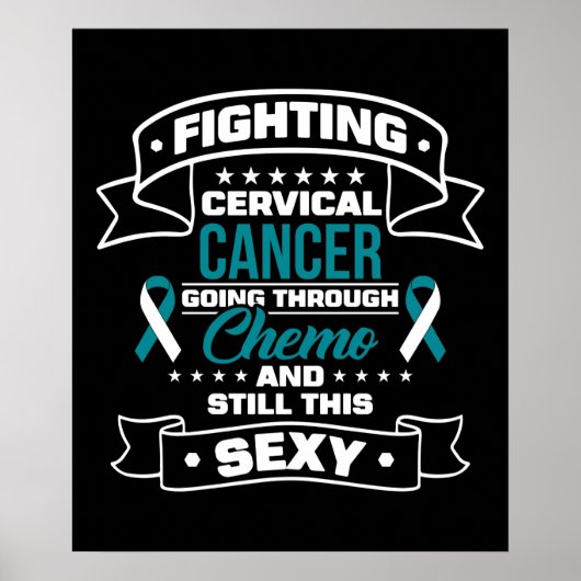 Strijd tegen baarmoederhalskanker poster (Voorkant)