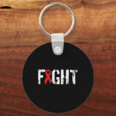 Strijd tegen bloedkanker - militaire stijl rode be sleutelhanger (Voorkant)