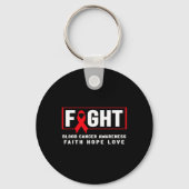 Strijd tegen bloedkanker - Red Ribbon Sleutelhanger (Voorkant)