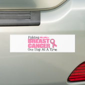 Strijd tegen borstkanker één keer per keer bumpersticker (Op auto)