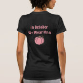 Strijd tegen borstkanker oktober t-shirt (Achterkant)