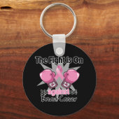 Strijd tegen borstkanker sleutelhanger (Voorkant)