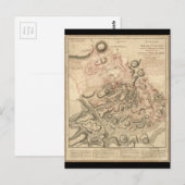 Strijd tegen Brandywine American Revolution Map 17 Briefkaart (Voorkant / Achterkant)