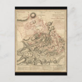 Strijd tegen Brandywine American Revolution Map 17 Briefkaart (Voorkant)